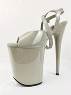 Cross-Wrapped Strappy Sandal- Ash