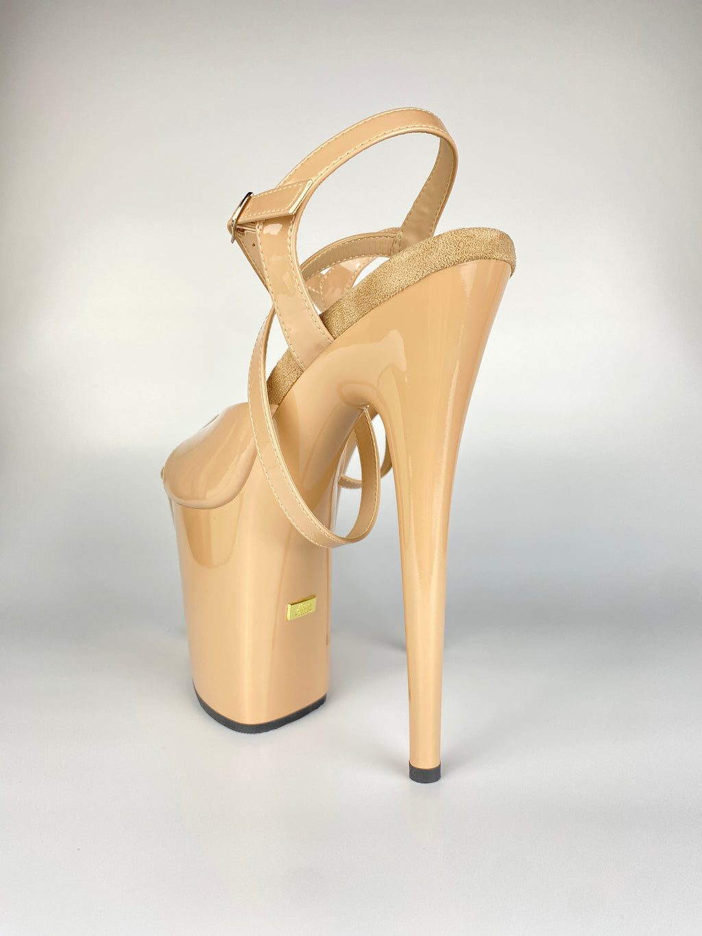 Cross-Wrapped Strappy Sandal- Beige