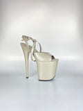 Cross-Wrapped Strappy Sandal- Ash